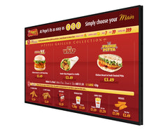 digital menu screen to buy