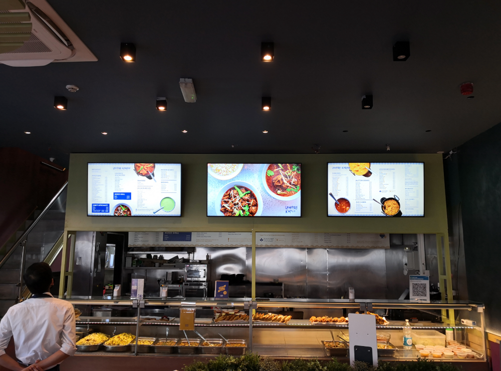 DIGITAL MENU SCREEN ADD VISION